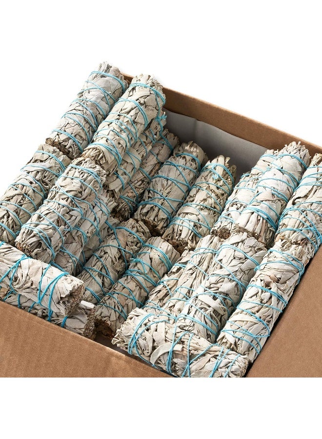 BLUE RIVER SAGE 25 White 4" ~ Smudge Sticks for Smudging & Cleansing Energy ~ Bulk / Wholesale ~ Sustainably Grown (25 Pack) - Image 5